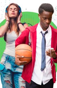 teens using devices